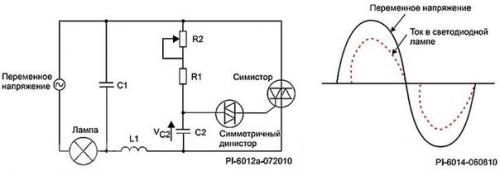 Диммер для светодиодных ламп 220 в. 07