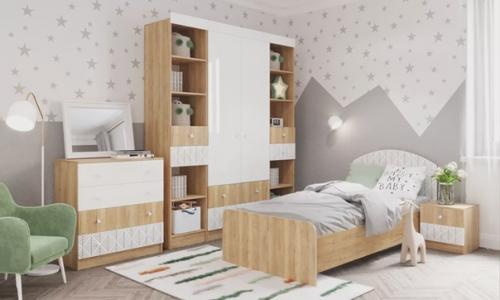 Сканди стиль идеально подходит для детских комнат. 03