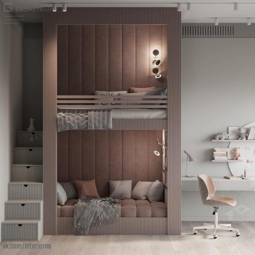 Как сделать интерьер детской комнаты для девочки красивым, желанным, интересным и практичным! 04