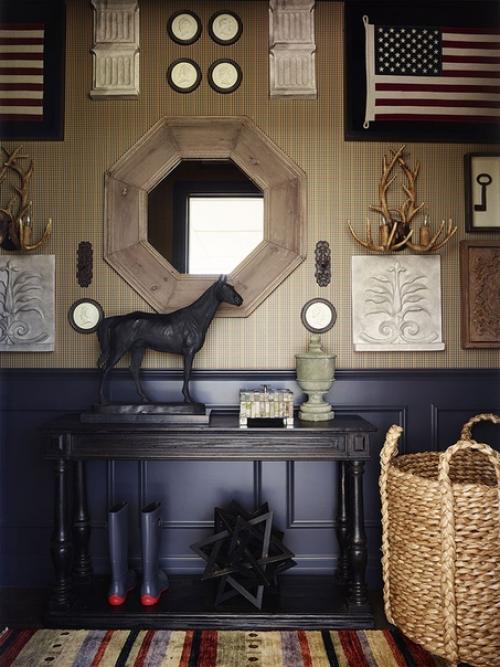 Дерево, тёмные тона и разнообразные принты: дом, вдохновленный амбарами среднего Запада США. 05