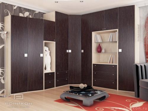 Каким может быть угловой шкаф для спальни? 09