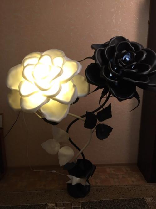 Напольный светильник из изолона всегда вашу квартиру украсит. 06