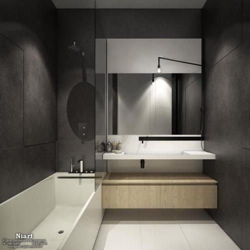 Интерьер прямоугольной студии 39 кв. 08