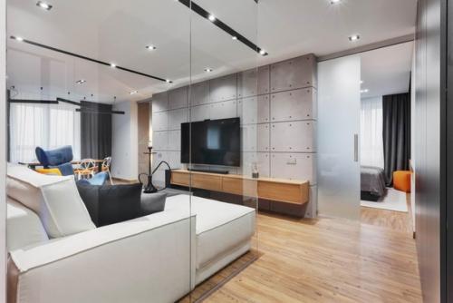 90 кв.  м. дизайн - проект для холостяка. 02