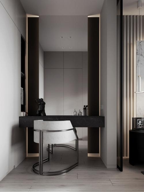 Безупречный стиль: нарядный интерьер однокомнатной квартиры площадью 41 квадратный метр. 07