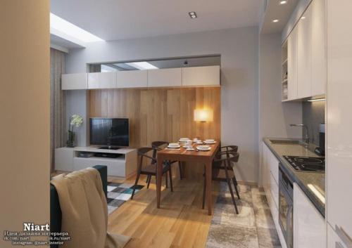 Современный дизайн квартиры 38 кв. 02