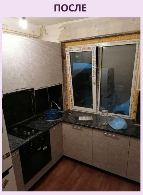 Ремонт в кухне на стадии завершения. 02