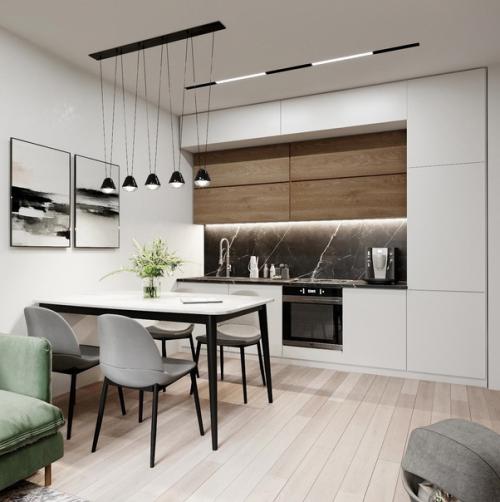 Просторная квартира в светлых оттенках с красивыми украшениями. 05