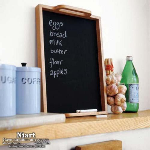 Использование меловой доски в интерьере. 06