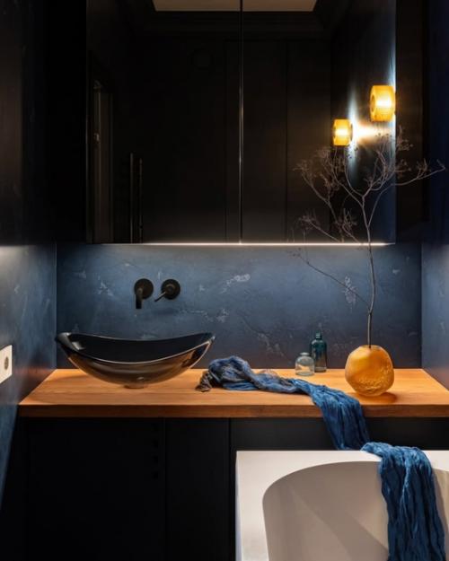 Интерьер в голландском синем цвете в Минске. 06