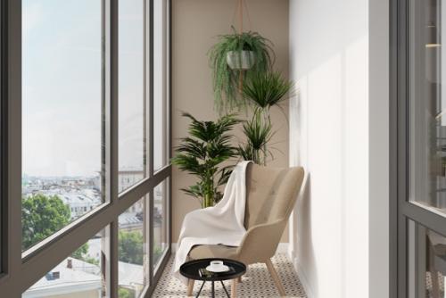 Интерьер с ретро мотивами и природными фактурами, в котором комфортно отдыхать, готовить и принимать гостей. 04