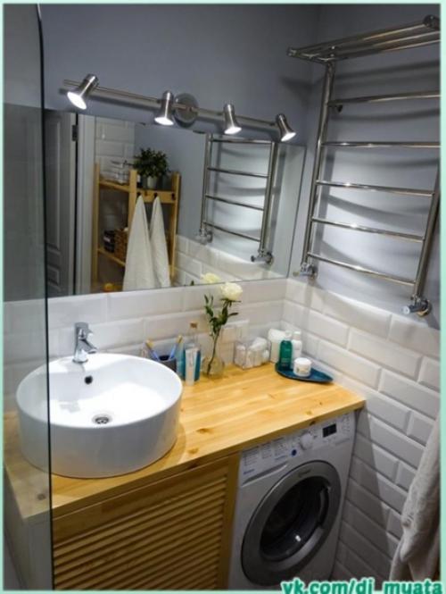 Интерьер ванной комнаты в деталях. 01