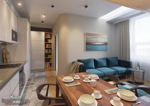 Современный дизайн квартиры 38 кв.  