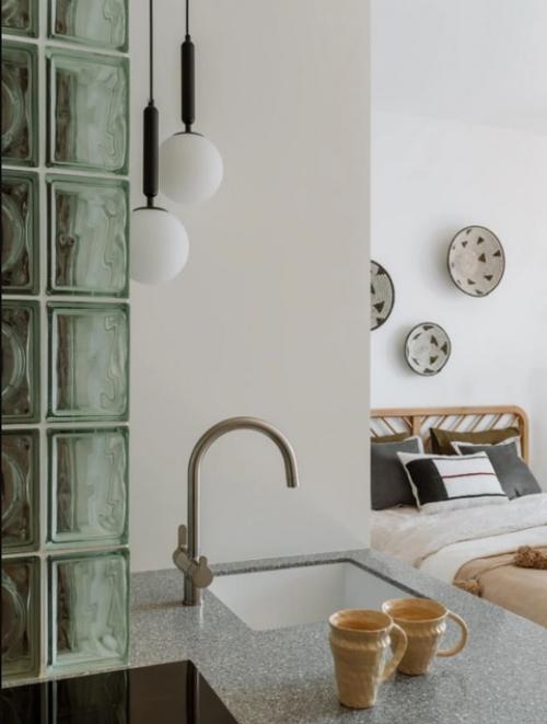 Бохо - интерьер квартиры - студии площадью 32 кв. 07