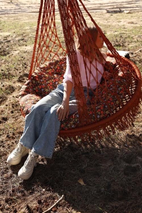 * Кресло - гамак в стиле макраме * - моя вторая модель. 04 * Кресло - гамак в стиле макраме * - моя вторая модель. 04