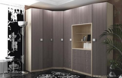 Каким может быть угловой шкаф для спальни? 01