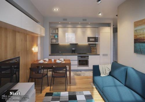 Современный дизайн квартиры 38 кв. 01