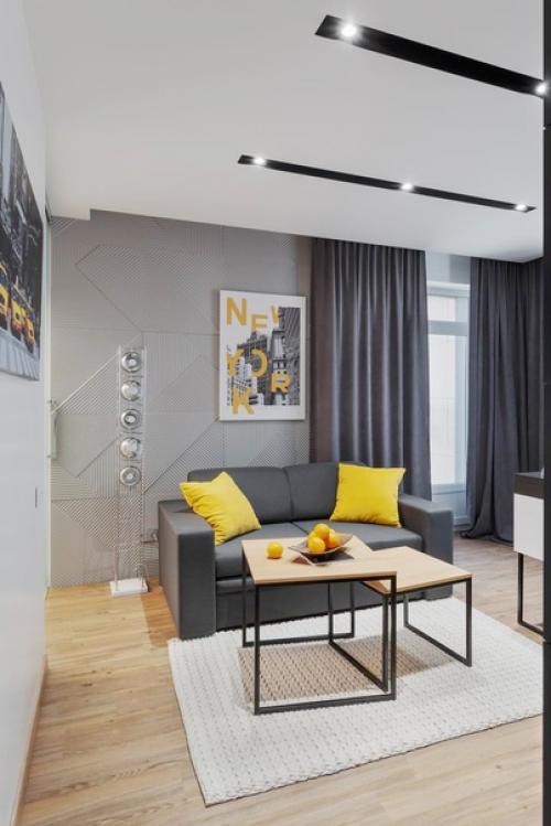 90 кв.  м. дизайн - проект для холостяка. 06