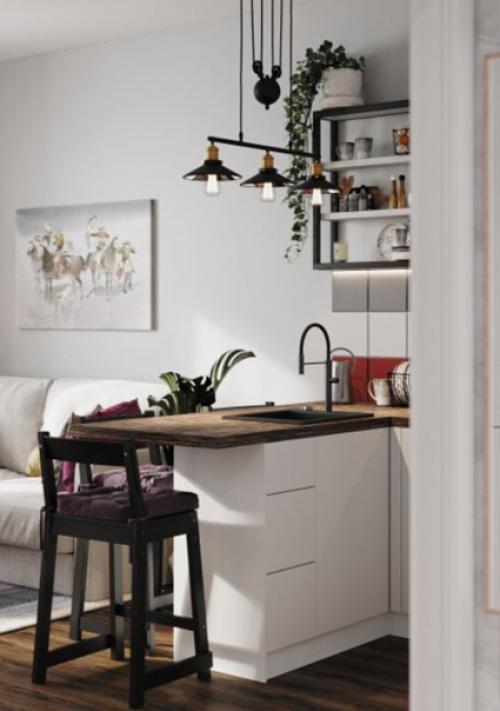 Интерьер небольшой квартиры - студии площадью 25 кв. 03