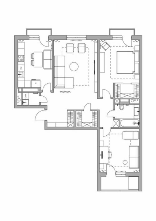 Элегантная трешка с продуманным хранением для взрослого мужчины. 05