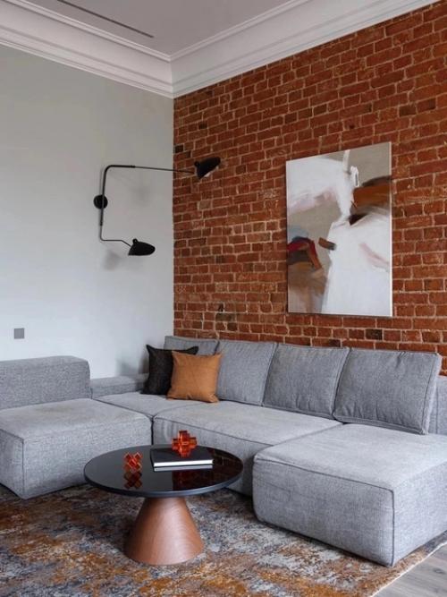 Реализованный интерьер квартиры в историческом доме 1890 года постройки в центре Москвы. 02