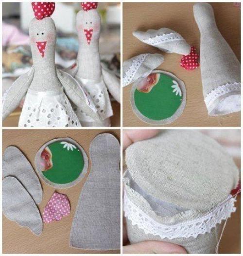 Мы шьём декор из ткани. 06