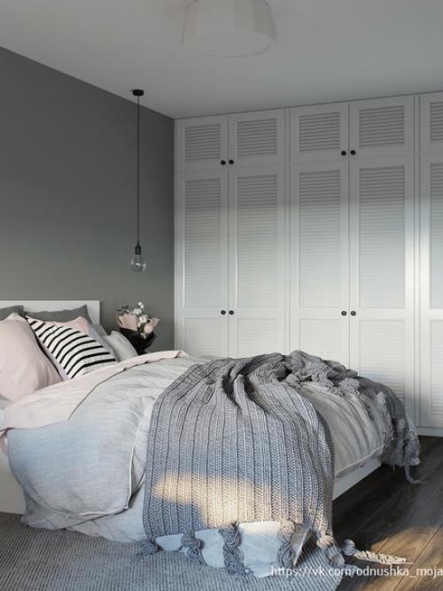 Монохромный интерьер квартиры площадью 36. 01