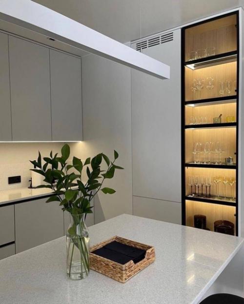 Современная кухня. В светлых тонах. 03