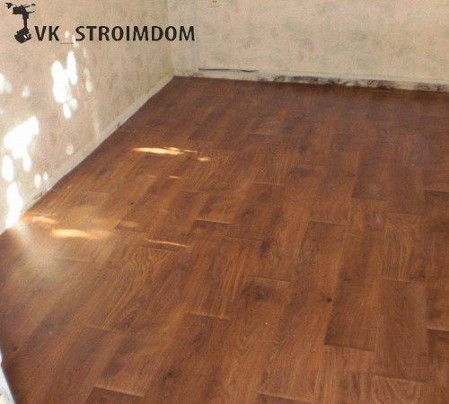 Укладка линолеума на деревянный пол. 05