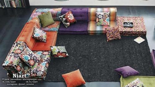 Стилистическое оформление диванов. 05