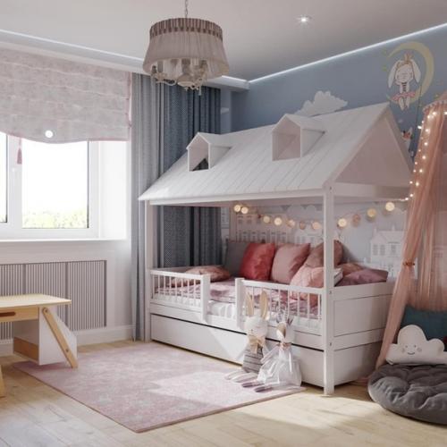 Эта очаровательная детская комната дизайнерами из студии @Makeart_ds оформлена. 03