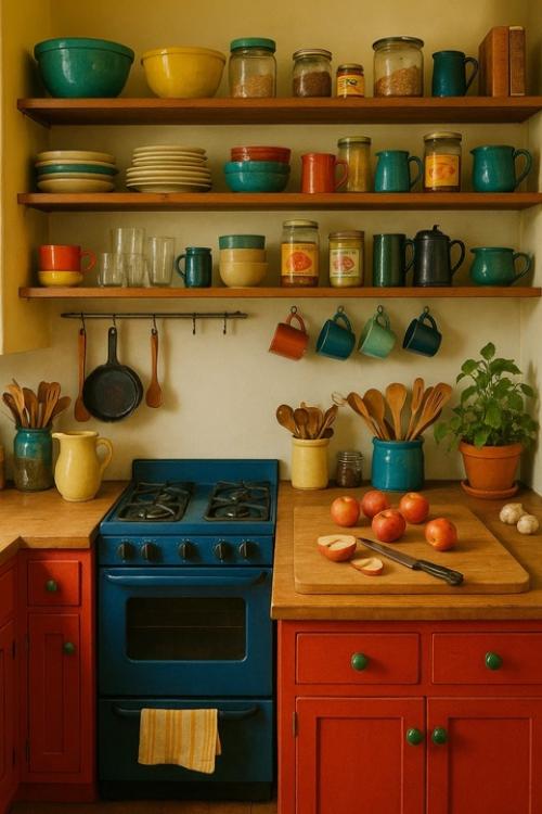 Кухня, где всё видно - и в этом весь уют.

