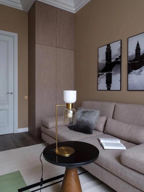 Реализованный интерьер квартиры в историческом доме 1890 года постройки в центре Москвы. 04