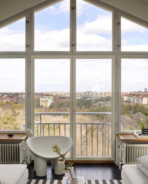 Скандинавская квартира - студия с волшебным видом на Стокгольм. 02