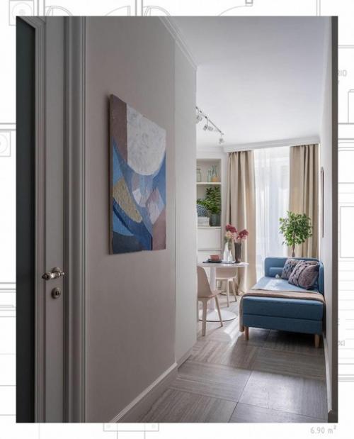 Квартира 39 м с двумя балконами для молодой семьи. 04