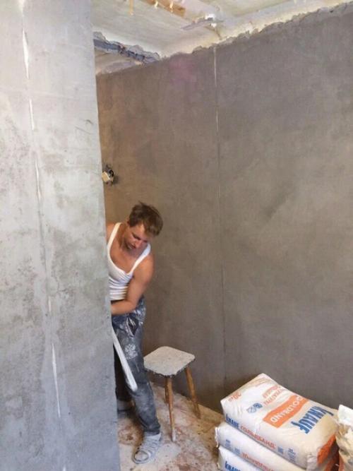 Муж своими руками, без чьей либо помощи переделал кухню. 01