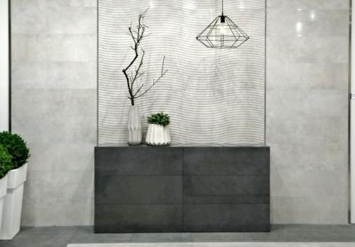 Предлагая для интерьеров натуральные пастельные тона, производители добавляют оригинальности своим изделиям за счёт фактуры и формы. 04