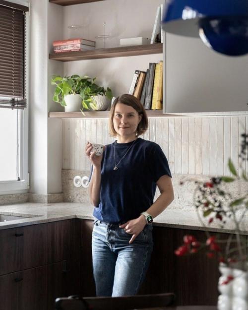 Квартира с необычным интерьером площадью 56 м 2. 04