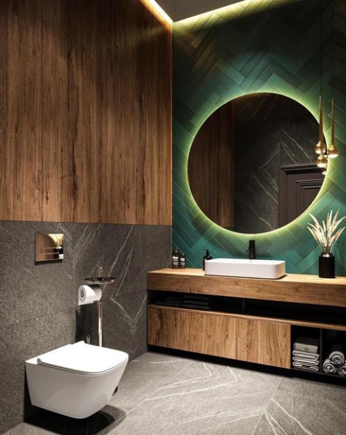 Интерьер ванной комнаты. 02