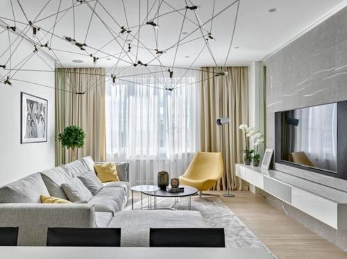 Кресла в дизайне интерьера гостиной. 02