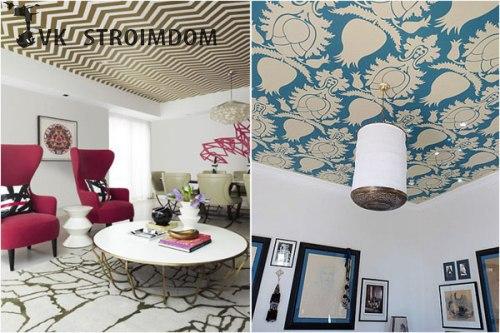 Потолочные обои: способ создания оригинального интерьера. 04