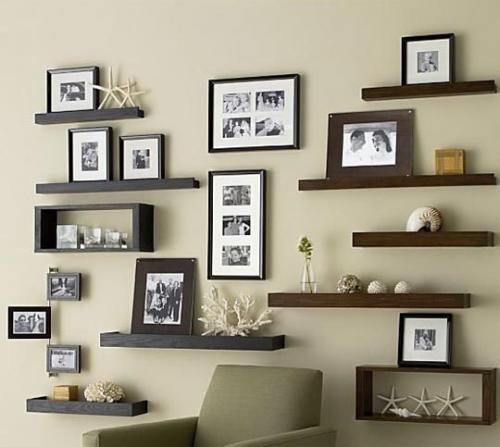 Как организовать фотографии на стене. 01