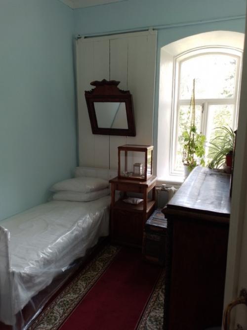 Босая, она неслышно ступает по ковровым дорожкам с маленьким пластиковым ведерком в руке - поливает цветы. 05