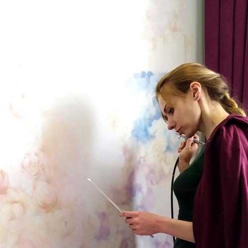 Роспись стен.  Аэрография. 02