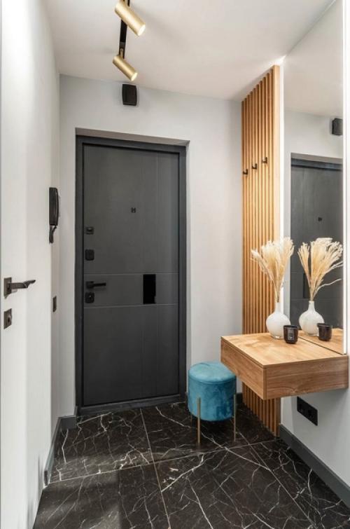 Классный, современный интерьер однокомнатной квартиры, 33 м. кв. 09