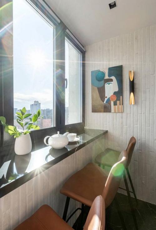 Классный, современный интерьер однокомнатной квартиры, 33 м. кв. 07