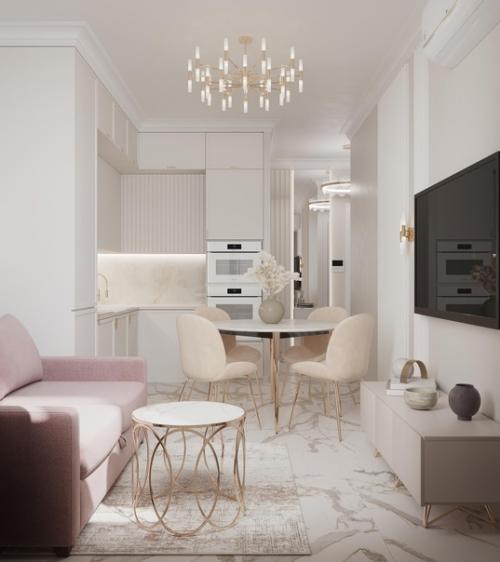 Проект 1-комнатной квартиры 40, 7 кв. 01