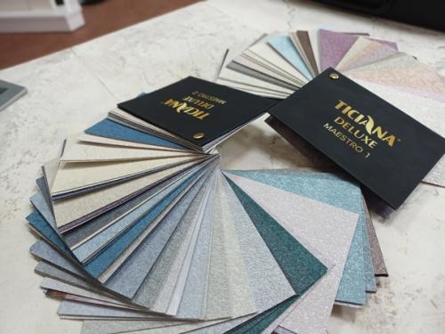 Рельефное декоративное покрытие Maestro с перламутровыми переливами. 01