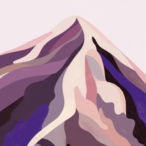 Вдохновляющая цветовая гамма обоев Mountain Voyage Purpur выглядит так, будто создана для самой модной гостиной! 02