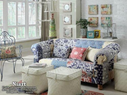 Пэчворк в интерьере: мебель. 02